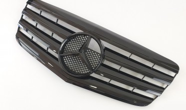 Тюнинг решетка для Mercedes E-Class W211 (AMG All Black) фото
