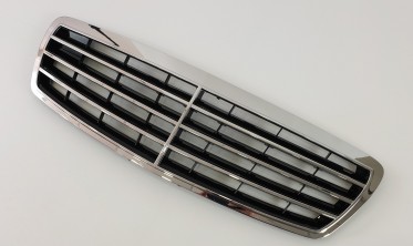 Чорна з хромом решітка для Mercedes E-Class W211 (ASSY Chrome Black) фото