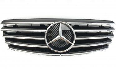 Центральна решітка радіатора для Mercedes E-Class W211 (CL Black) фото