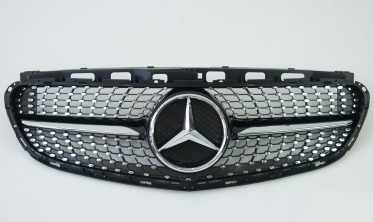 чорна решітка радіаторна для Mercedes E-Class W212 (Diamond) фото