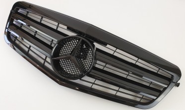 Центральная решетка для Mercedes E-Class W212 (CL All Black) фото