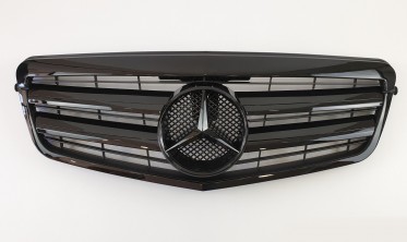 Центральна решітка для Mercedes E-Class W212 (CL All Black) фото