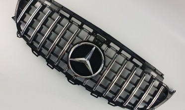 Тюнинговая решетка для Mercedes E-Class W213 (GT Chrome Black) фото