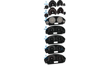 Шкала-замінник миль на км BMW X3 F25, F30, F31, F32, F33, F34, F36 фото