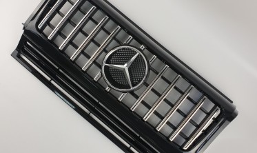 Тюнінгова решітка для Mercedes G-Class W463 (GT Black Chrome) фото