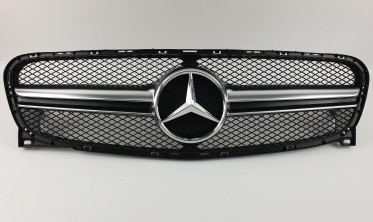 Матова решітка для Mercedes GLA-Class X156 (AMG Matte Chrome) фото
