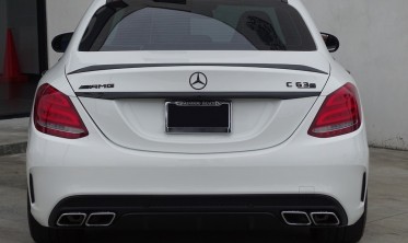 Спойлер Mercedes C W205 sedan у стилі AMG чорний глянець фото