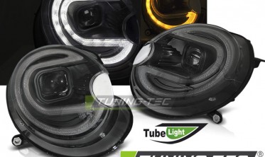 Черные led фары передние MINI COOPER R55, R56, R57, R58, R59 фото