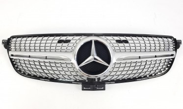 Серебрянная решетка для Mercedes GLE-Class W166 (Diamond) фото