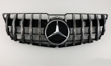 решітка радіаторна для Mercedes GLK-Class X204 (GT Chrome Black) фото