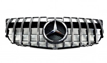 Тюнинговая решетка для Mercedes GLK-Class X204 (GT Chrome Black) фото