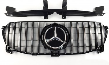 решетка для Mercedes GLE-Class W167 (GT Chrome Black) фото