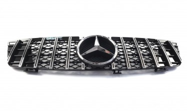 решітка радіаторна для Mercedes ML-Class W164 (GT Chrome Black) фото