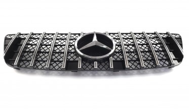 Чорна решітка для Mercedes ML-Class W164 (GT Chrome Black) фото