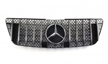 Чорна решітка для Mercedes ML-Class W164 (GT Chrome Black) фото