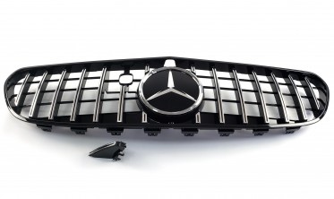 Передняя решетка для Mercedes S-Class Coupe C217 (GT Chrome Black) фото