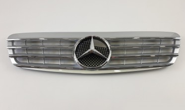серебрянная решетка радиатора для Mercedes S-Class W220 (CL Silver) фото