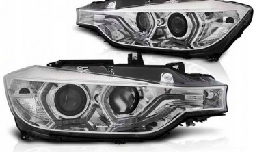 Світлодіодні фари тюнінг BMW 3 F30 / F31 2011-2015 DRL LED ANGEL EYES фото