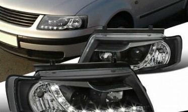 Фари передні VW Passat B5 дорестайл з діодними габаритами Daylight фото