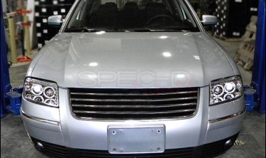 Фары с кольцами VW Passat B5 3BG хром фото