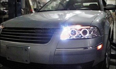Фары с кольцами VW Passat B5 3BG хром фото