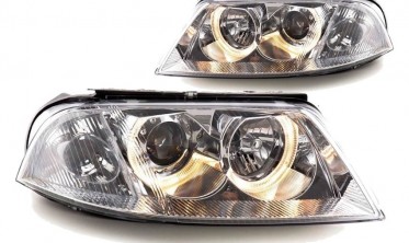 Тюнінгові фари VW Passat B5+ з кільцями Angel Eyes chrom фото