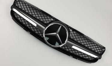 черная радиаторная решетка для Mercedes SL-Class R230 (SL) фото