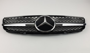 черная радиаторная решетка для Mercedes SL-Class R230 (SL) фото