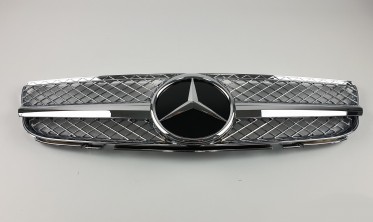 тюнинговая хром решетка для Mercedes SL-Class R230 (SL) фото