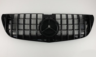 черная радиаторная решетка для Mercedes V-Class W447 (GT) фото