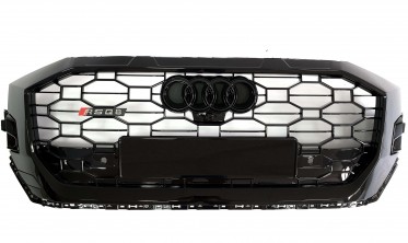 чорна решітка радіатора в стилі RS для Audi Q8 4M (Без дистроніка) фото