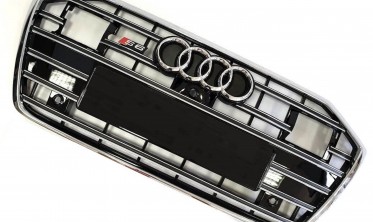 радиаторная решетка в стиле S6 для Audi A6 C8 (Под дистроник) фото