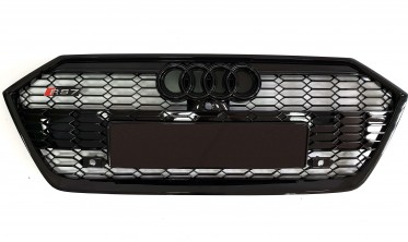 Чорна решітка під камеру для Audi A7 C8 4K стиль RS фото
