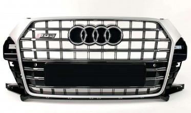 Тюнинговая решетка радиатора для Audi Q3 8U в стиле SQ3 фото
