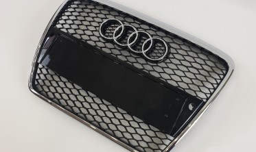 решетка под парктроники для Audi A6 C6 (в стиле RS) фото