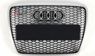 центральна чорна решітка радіатора для Audi A6 C6 у стилі RS фото