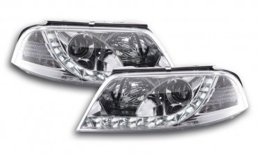 Фари передні VW Passat 3BG B5 з функцією DRL, хром фото