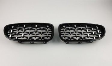 радиаторные решетки для BMW 5 F10/F11 в стиле Diamond фото