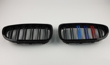 Тюнинг решетки в бампер для BMW 5 F10/F11 М-стиль фото