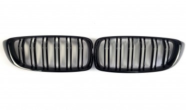 Ченрые радиаторные решетки (ноздри) для BMW 4 F32/F33/F36 фото