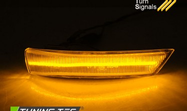 Бегущие повторители поворотов в зеркала FORD FOCUS MK2, MK3 / MONDEO MK4 фото