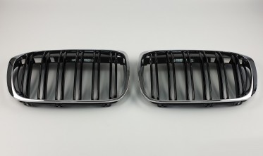 хромовані решітки (ніздрі) для BMW X1 F48 фото