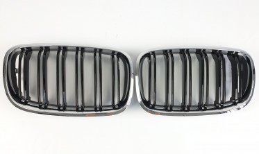 Подвійні решітки (ніздрі) для BMW X5 E70 / X6 E71 (M-Look) фото