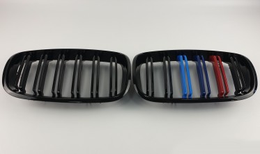 Черные решетки M-Look для BMW X5 E70 (M-color) фото