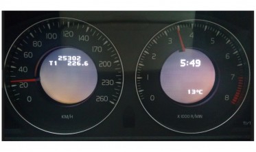 Шкала-заменитель миль на км Volvo S60, V60, XC60, S80, V70, XC70 дорестайл фото