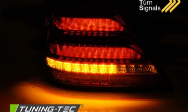 Темные задние фонари MERCEDES W203 2004-2007 с динамическими указателями поворотов фото