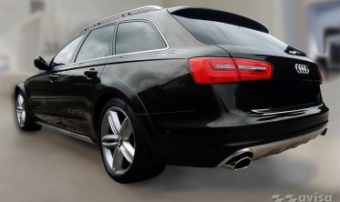 Накладка із загином на край бампера AUDI A6 C7 ALLROAD фото