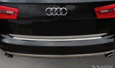 Накладка із загином на край бампера AUDI A6 C7 ALLROAD фото