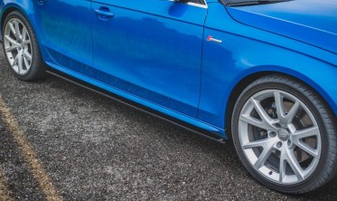 Лістви (накладки) бічних порогів Audi S4/A4/A4 S-line B8/B8 FL фото