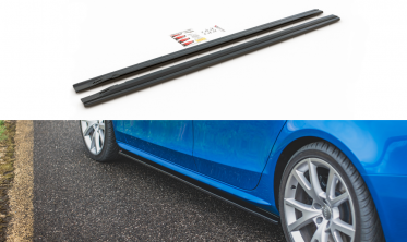 Листвы боковых порогов Audi S4 / A4 / A4 S-line B8 / B8 FL фото
